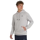 Quiksilver Men's Regular Fit Active Performance Heavyweight Jacquard Mesh and Polar Fleece Pullover Hoodie, Micro Chip, Large
