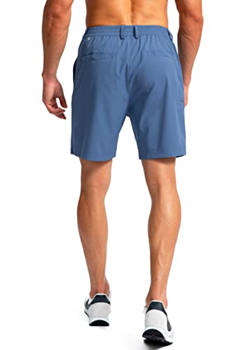 Image of Pinkbomb Men's Golf Shorts with 6 Pockets Stretch Quick Dry Hiking Work Dress Shorts for Men