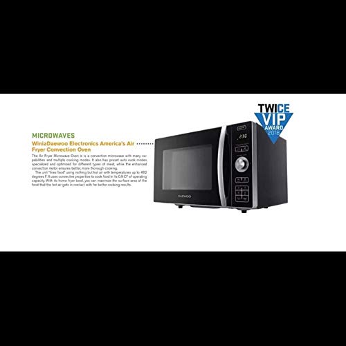 Daewoo KOC9HAFDB Convection Air Fryer Microwave Oven 0.9 Cu. Ft., 900W