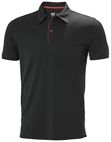 Camisetas polo Manchester para hombre de Helly Hansen, manga corta | 100 % algodón duradero con cuello acanalado, costuras laterales, plastrón frontal abotonado y cuello de tres botones miniatura 1