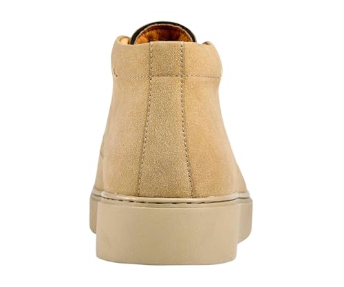 Image of Amali Casual Chukka Boots for Men, High-Top, Lace Up Suede Men's Shoes, Desert Boots with Crepe Rubber Sole