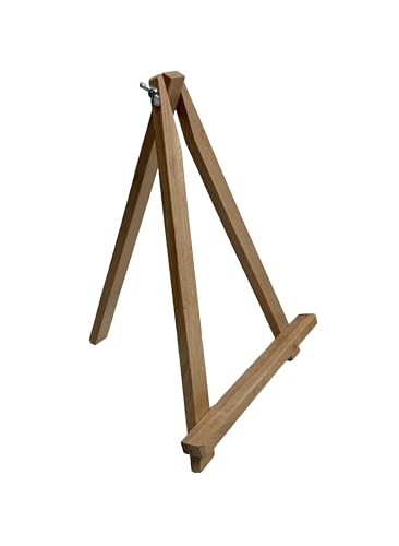 Wooden World – Caballete de madera versátil de 30 cm – Soporte elegante y estable para fotos, cuadros, menús, letreros y decoraciones para bodas, eventos, oficina o el hogar
