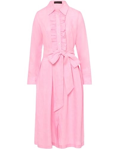Reitmayer Leinenkleid mit Rüschenkante Rosa 36