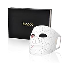 kingdo 4-Colors LED Face Mask With 100 LEDs - Near Infrared, Blue & Red Light Therapy for Face, LED Face Mask Light Therapy…