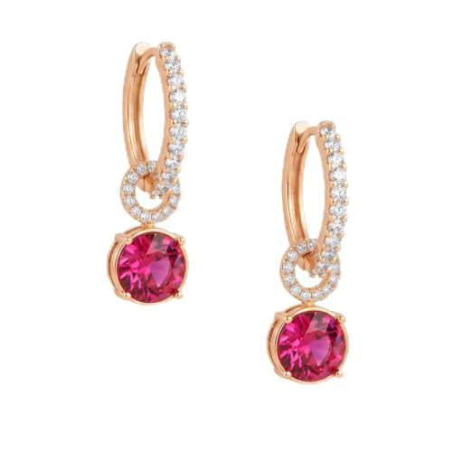MINUTIAE Rose Gold Tone Crystal Drop Dangle Earrings for Women – Elegant Earrings for Daily Wear, Party and Evening Jewellery