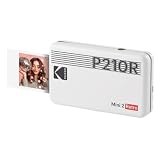 KODAK Mini 2 Retro 2x3 Portable Photo Printer, 4PASS, 8 Sheets, White
