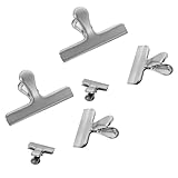 ROMISBABA 6 Stück Teiliges Edelstahl Bag Sealing Clips Praktische Snack beutel Verschlussklammern mit Starker Klemmkraft Luftdicht und Frischhaltend Kompakt und Einfach zu Verwenden für