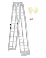 VEVOR 272,2 kg, 1 Stück, robuste, breitere Oberfläche, universelle stabile Laderampe mit Griffen, passend für Motorrad, Elektro, Fahrrad usw., Silber, 3050 x 295 x 47 mm