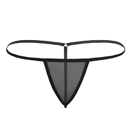 DINGGUANGHE-CUP Zapfen der Männer, Slips Herren Badeanzug G-String Thong Bikini Ships MASH Underwear Tanga Slip für Männer (Color : Black, Size : One Size) Cover