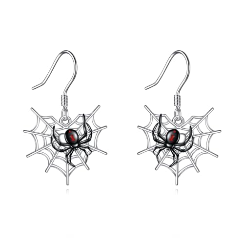 Boucles d'oreilles toile d'araignée pendantes gothiques pendantes femme