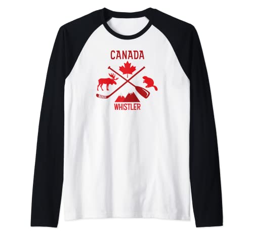 Whistler Canada Symbols producto Camiseta Manga Raglan Cover
