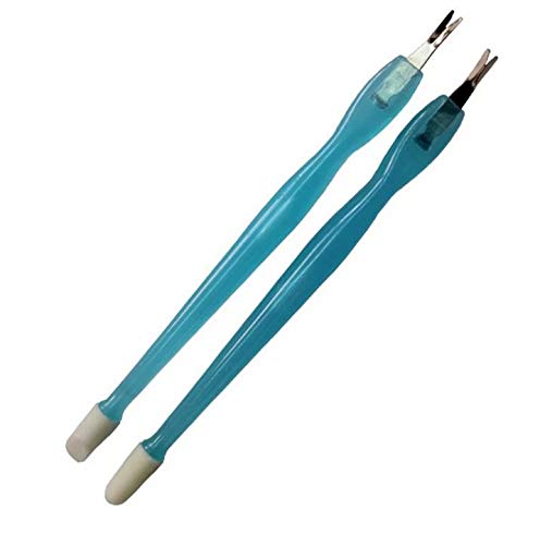 2pcs Coupe-cuticules Outil de Nail Art Cuticule Ongles Pédicure Manucure Couleur Aléatoire