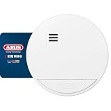 ABUS Détecteur de fumée RWM90   avec Batterie remplaçable de 5 Ans   Certifié DIN EN14604   Convient pour Les Maisons   Volume d'alarme 85 DB   Blanc