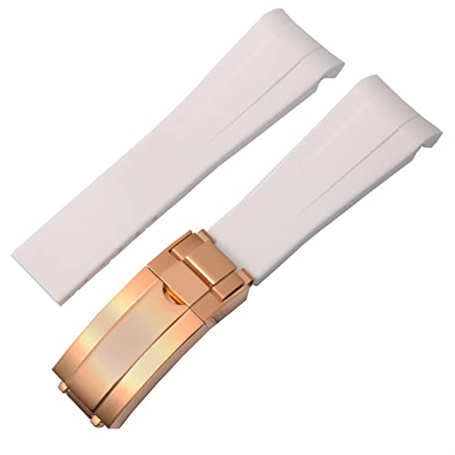 Bracelet montre caoutchouc pour homme Rolex Ditongna Submariner vert 20mm 21mm