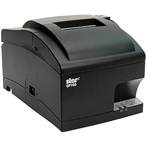 Star Micronics SP742ME Ethernet Monochrome Impact Kitchen Receipt Printer for Restaurant Order Coupo and Tickets, Gray…