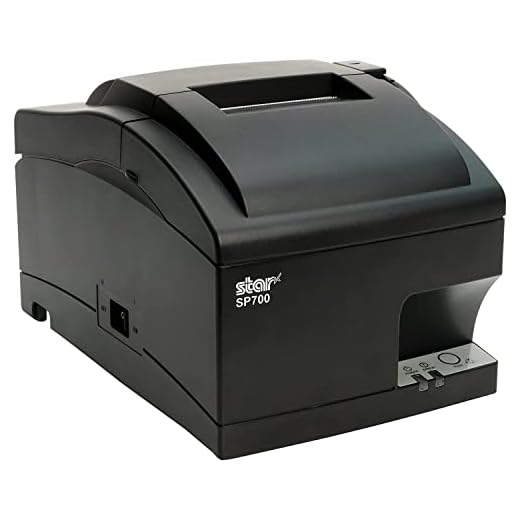 Star Micronics SP742ME Ethernet Monochrome Impact Kitchen Receipt Printer for Restaurant Order Coupo and Tickets, Gray - Compatible with Square and Clover, Auto Cutter, Internal Power Supply - JTTANDS