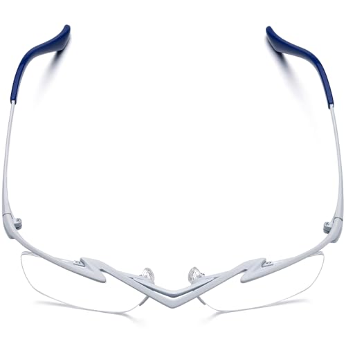 Image of FONEX Pure Titanium Glasses Frame Men Semi Rimless Square Eyeglasses Eyewear DTX416