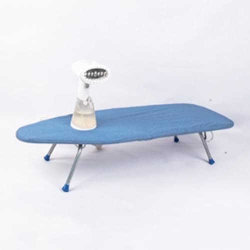 Tabla de Planchar, Tabla de Planchar Plegable, Mini Tabla Sencilla for el hogar, Escritorio fácil Guardar(Blue)