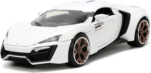 Image of Invite Enterprise Alloy Metal Pull Back Die-Cast Car 1:24 Big Lykan Hyper Sport Diecast Metal Pullback Toy Car With Openable Doors, Light Music Boys Gifts Toys For Kids(1:24 Laykan - White)