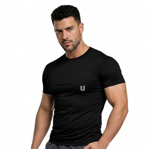 Image of Unbeatable Mens Sports Running Set | Polyester Spandex Compression Shirt and Tights for Men Workout Combo Set | Long Sleeve Quick-Dry Fitness Track Suit for Man