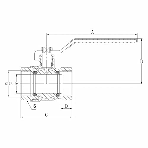 PAUL® Ball Valve Brass 20mm - (3/4" Inch) Heavy Gate Valve
