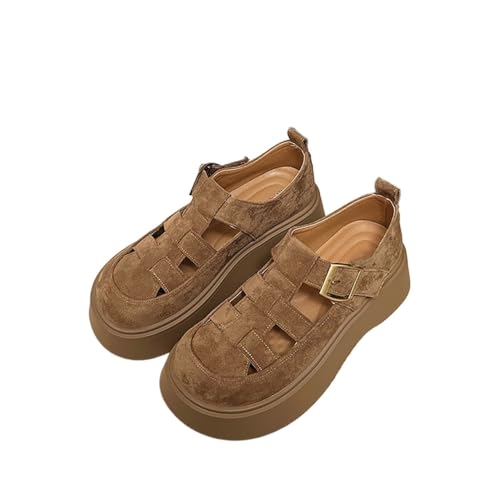 Womens Platform Chunky Heels Sandals Gladiator Ankle Strap Heels Lug Sole Summer Fisherman Shoes