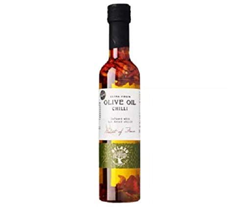 Belazu Aceite de Oliva Virgen Extra Infundido Chilli 250ml - Aceite de Oliva Virgen Extra, chile seco, para una poderosa alianza de notas afrutadas y calor.