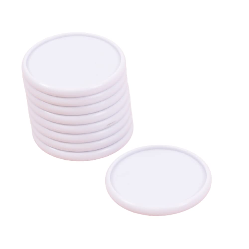Craftelier - Plastic Disc Rings L for Binding Planners, Agendas or Albums | Ideal for Scrapbooking and other Crafts | Pack of 9 pcs 45 mm Diameter - Colour White