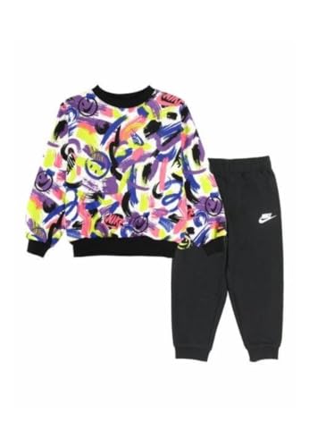 NIKE Chándal niño B NSW EY AOP CREW SET 86M284, multicolor, 3-4 Años