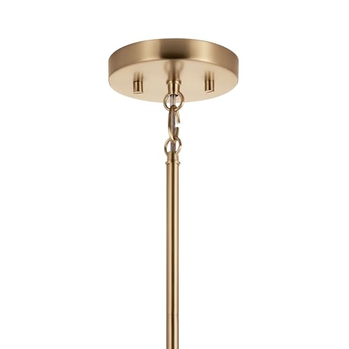 Kichler Madden 1-Light Mini Pendant Light Fixture with Clear Glass Shade in Champagne Bronze, Sloped Ceiling Compatible for Kitchen Island Hanging Lighting (15" x 7 "), 52725CPZ - Image 3
