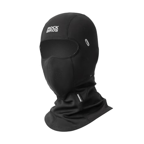ROCKBROS Máscara de esqui Balaclava para homens e mulheres inverno respirável frio lã à prova de ven