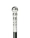Bristol Novelty BA723 Cane with Silver Ball Handle, One Size
