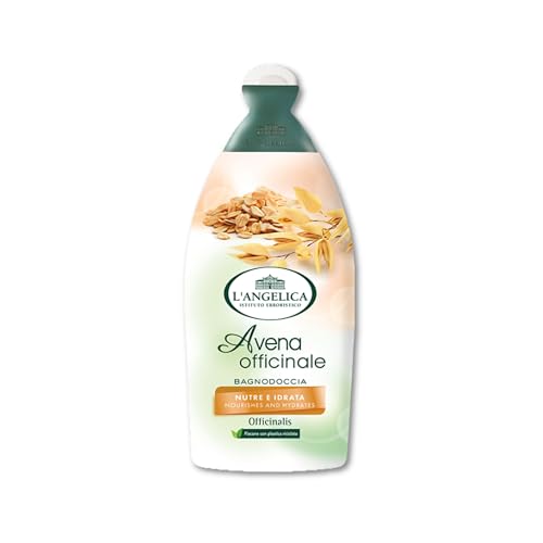 L'Angelica Officinalis, Bagnodoccia Avena Officinale, Nutre e Idrata, Pelle Vellutata e Setosa, Senza Parabeni, Siliconi e OGM, 500ml