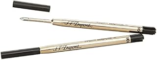 S.T. Dupont Medium Ballpoint Defi Refill - Black (Pack of 2)