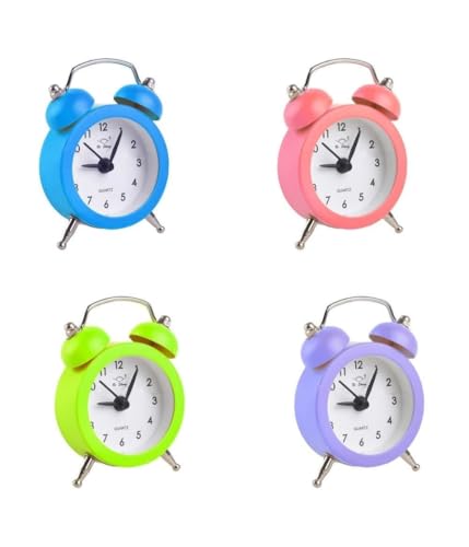 Trade Shop Traesio Mini Sveglia Analogico Da Tavolo Piccola Orologio Allarme Sonoro