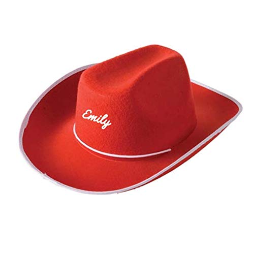 Amazon.com: Custom Red Cowboy Hat 