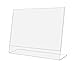 SourceOne (6 Pack) Landscape 11 X 8 1/2 Sign Holder Brochure Holder Clear Acrylic