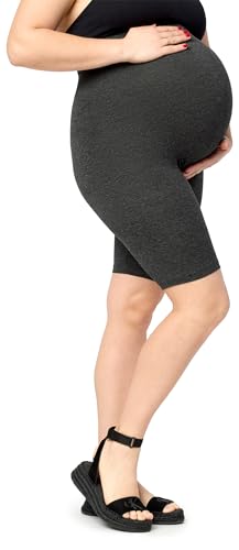 Merry Style Mallas cortas de maternidad para mujer, tallas grandes, de viscosa MS10-462, Azul oscuro., 5XL grande