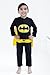 WARNER BROS DC Comics Justice League Batman Infant Baby Boys Zip Up Cosplay Costume Coverall and Cape Batman Coverall (12 Months And Up)