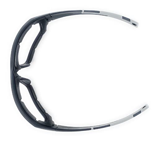 The Biker Motorcycle Padded Glasses Shades, Outdoor Sports Wrap Around Sunglasses, Clear Lens Medium #TOP3