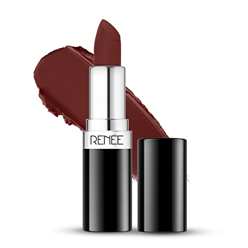 Image of RENEE Stunner Matte Lipstick - Big Bang 4gm| Intense Color Pay Off, Full Coverage Long Lasting Weightless Velvety Formula with One Swipe Application| Enriched with Vitamin E & Hyaluronic Acid