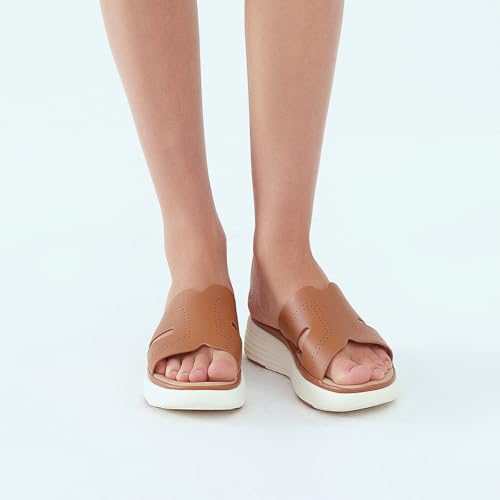 UBFEN Womens Platform Sandals Comfortable Walking Slide Soft Cushioning Footbed Casual Dressy Wedge Sandals4