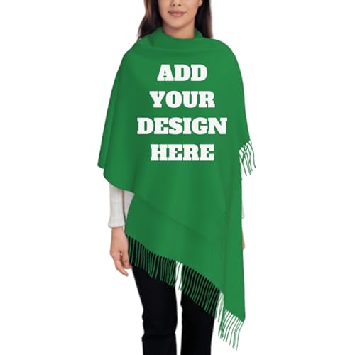 Custom Scarf Add Design text/logo/image Personalized Custom Scarves For Women For Christmas Gifts