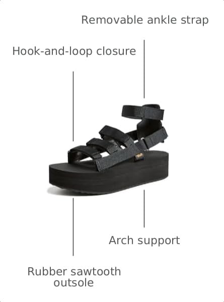 Image of TEVA Women's Flatform Mevia Adjustable Quick-Drying Casual Sandals