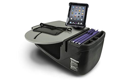 Image of AutoExec AE-RMCD-TAB-GT Roadmaster Car Desk for Your Vehicle Workstation and Mobile Office, with Tablet Mount | Vehicle Workstation, Mobile Office, Tablet Mount