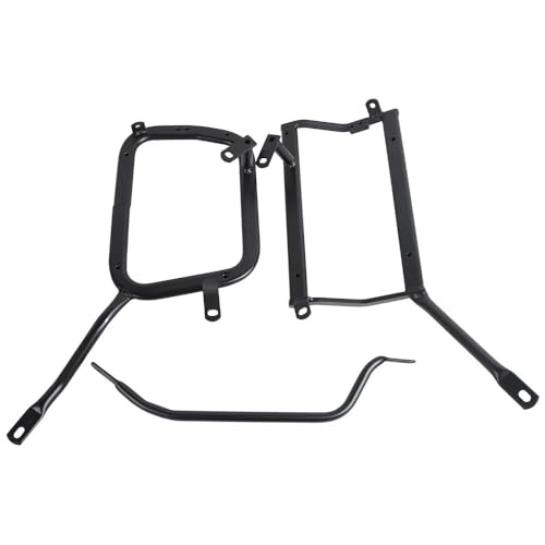 Boîte à bagages TRK502X stable grâce au support de sacoche et porte bagages moto arrière