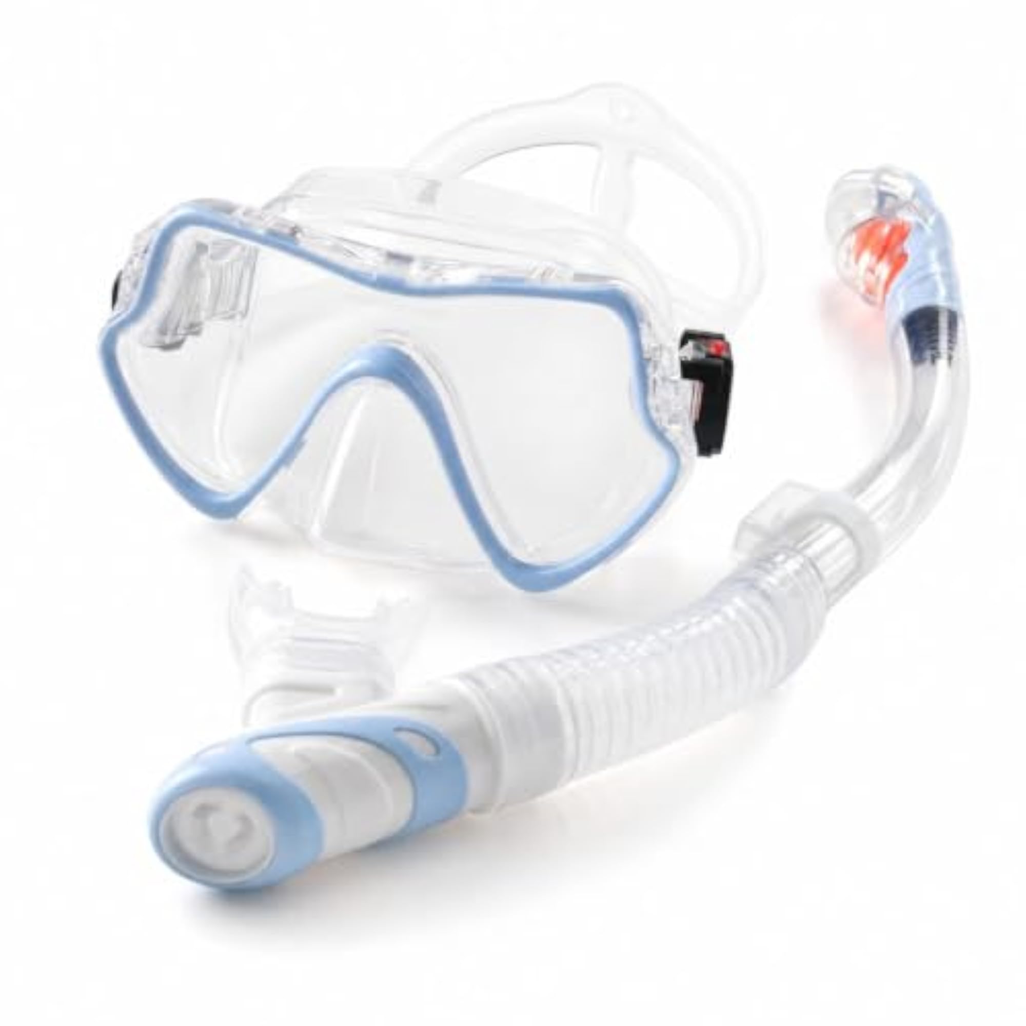 Integrated Snorkeling Mask with Snorkel Wide-View Diving Mask