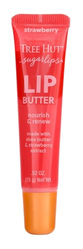 Tree Hut Strawberry Sugarlips Lip Butter, Hydrating Lip Care for Soft, Smooth & Nourished Lips, 0.52 fl oz