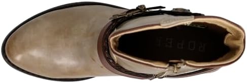 ROPER Womens Mae Round Toe Casual Boots Ankle Low Heel 1-2" - Beige - Size 8.5 B | Image 3