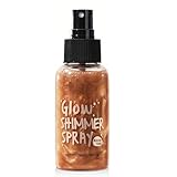 Face & Body Shimmer Oil, Glow Liquid Highlighter Spray, Body Luminizer Liquid Highlighter Spray - Body Shimmer, Waterproof Non-Sticky Lightweight for Face Glow